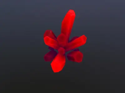 Stylized Crystal  Free low-poly 3D model