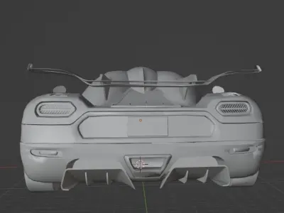 Koenigsegg Agera Model 3D Low-poly 3D model