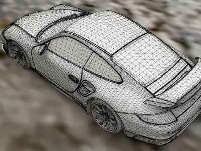 Porsche gt2 3D model