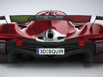 Alfa Romeo 8C-R Tazio 2020 3D model