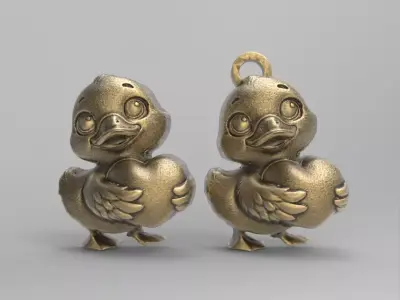 valentines day  cute duck decor  3D print model