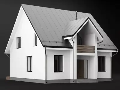 Modern house 04 3D model