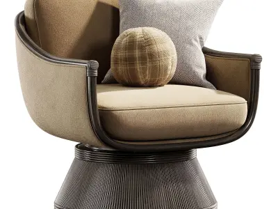 BALDWIN SWIVEL LOUNGE CHAIR 3D model