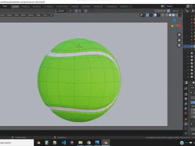 Realistic 3D Tennis Balls - Blender - 4 in 1  3D model