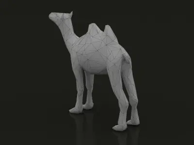 Camel Low Poly Low-poly 3D model
