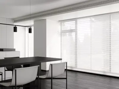 Modern living room dining room interior scenes  3D model 3