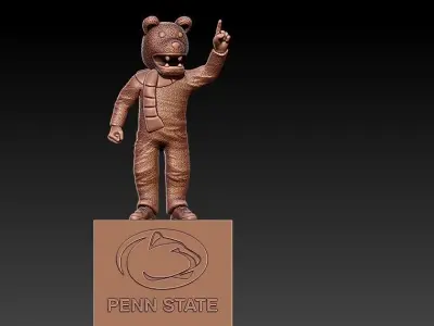 NCAA - PENN STATE NITTANY LIONS FOOTBALL MASCOT STATUE DESTOP 3D print model