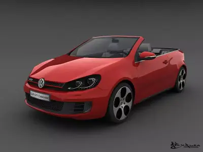 Volkswagen Golf GTI Cabriolet 2013 3D model