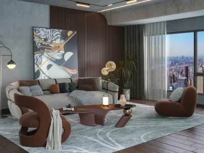 Dream living room  3D model