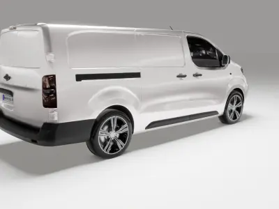 Peugeot Expert 2025 van Low-poly 3D model
