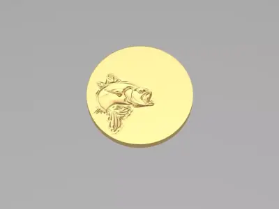 Gold coins NN085  3D print model