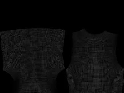 Male TankTop Low-poly 3D model