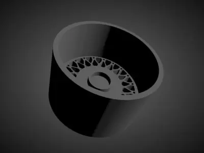 BBS E50 scalable and Printable rim 3D print model