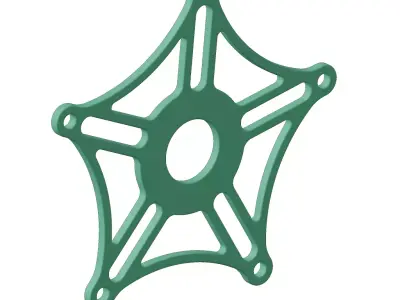 Plastic Crank Arm Bracket Toy 3D model