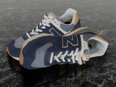 NEW BALANCE ML 574 AB2 3D SHOES Low-poly 3D model