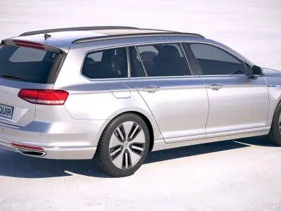 Volkswagen Passat Variant GTE 2018 3D model