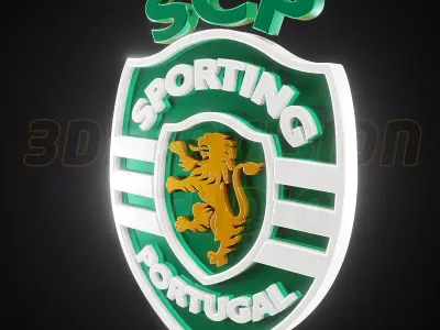 Sporting Clube De Portugal logo - Cinematic - 3D print 3D model