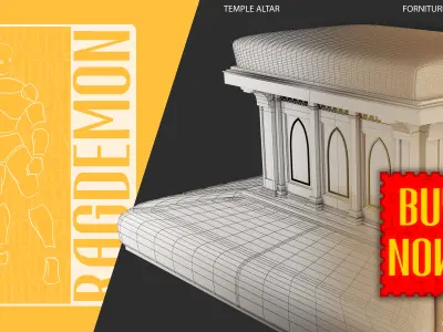 Temple Altar 3D model