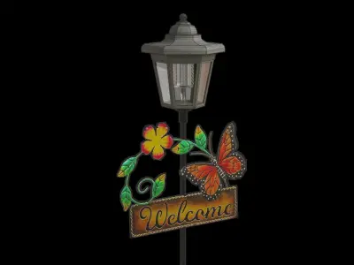 Outdoor Garden Crosslight Low-poly 3D model
