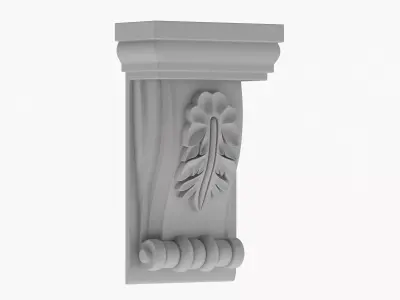 Scroll Corbel 12 3D model