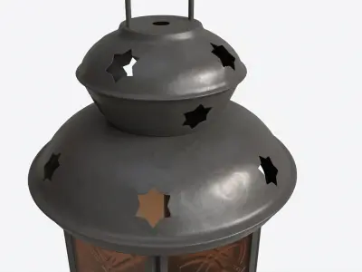 Christmas Candle Lantern 3D model