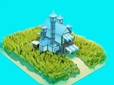 wizard house Free 3D model