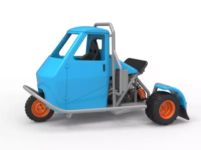 Ape car proto for dirt Scale 1 to 25 3D print model