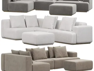 ZEPPELIN SOFA BY ADAM COURT 3D model