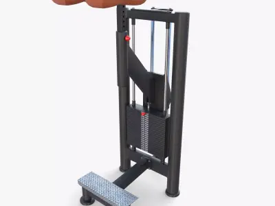 Standing calf machine 3D model