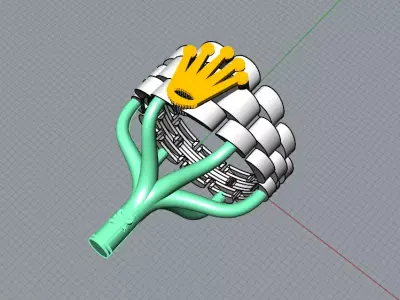 luxury  ring  3D print model