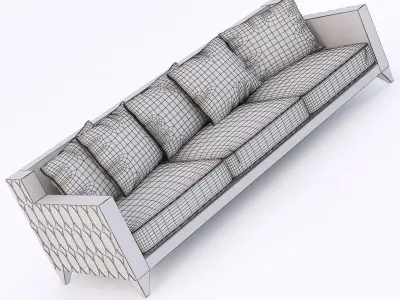 Roberto Ventura ELLISSE1 LAC sofa 3D model