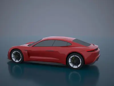 Porsche Mission E -Taycan 2019 3D model