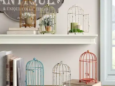 Metal Decorative Birdcage 3D model