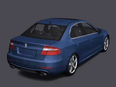 Generic Car - D Segment Low-poly 3D model