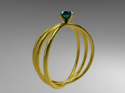 Gold Ring Free 3D print model