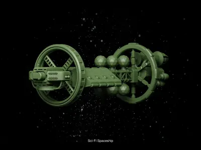 Sci-Fi Spaceship Bundle 3D Model Collection