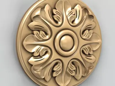 Round rosette 012 3D model