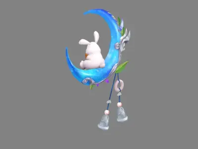 Cartoon chinese holiday decoration Low-poly 3D model