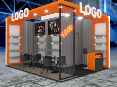 exhibition design No2 3D model