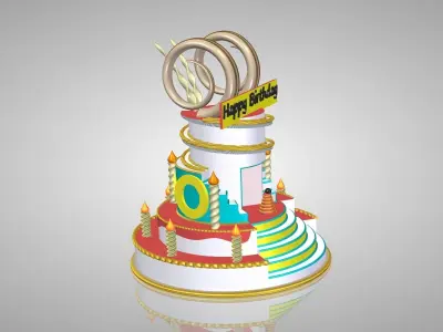 Birthday Cake 3D print model