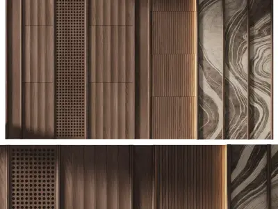 Decorative V79 Wall Panels 3D model