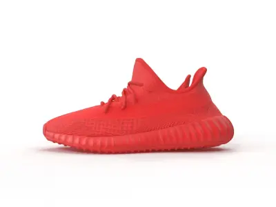 Adidas Yeezy 350 Red 3D model