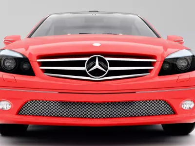Mercedes-Benz CLC 350 Sport Coupe 2008 Low-poly 3D model