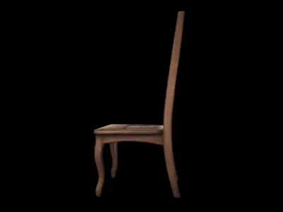 3d Model  Ladderback Chair Isolated On High Render 3D model order
