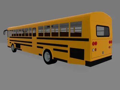 Thomas Built Saf-T-Liner school bus 3D 3D model