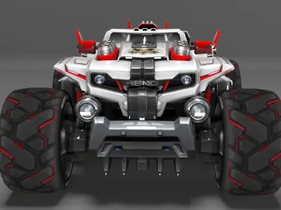 SuperCar S-Renault 3D Model 3D model