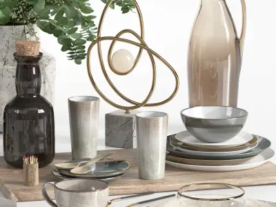 tableware set18 3D model