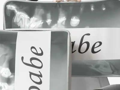 Collection of bags and backpacks for travel 3D model