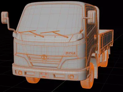 Toyota Dyna 2015 Pickup Truck 3D model