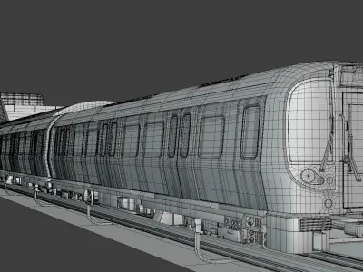 London metro station V 3D model